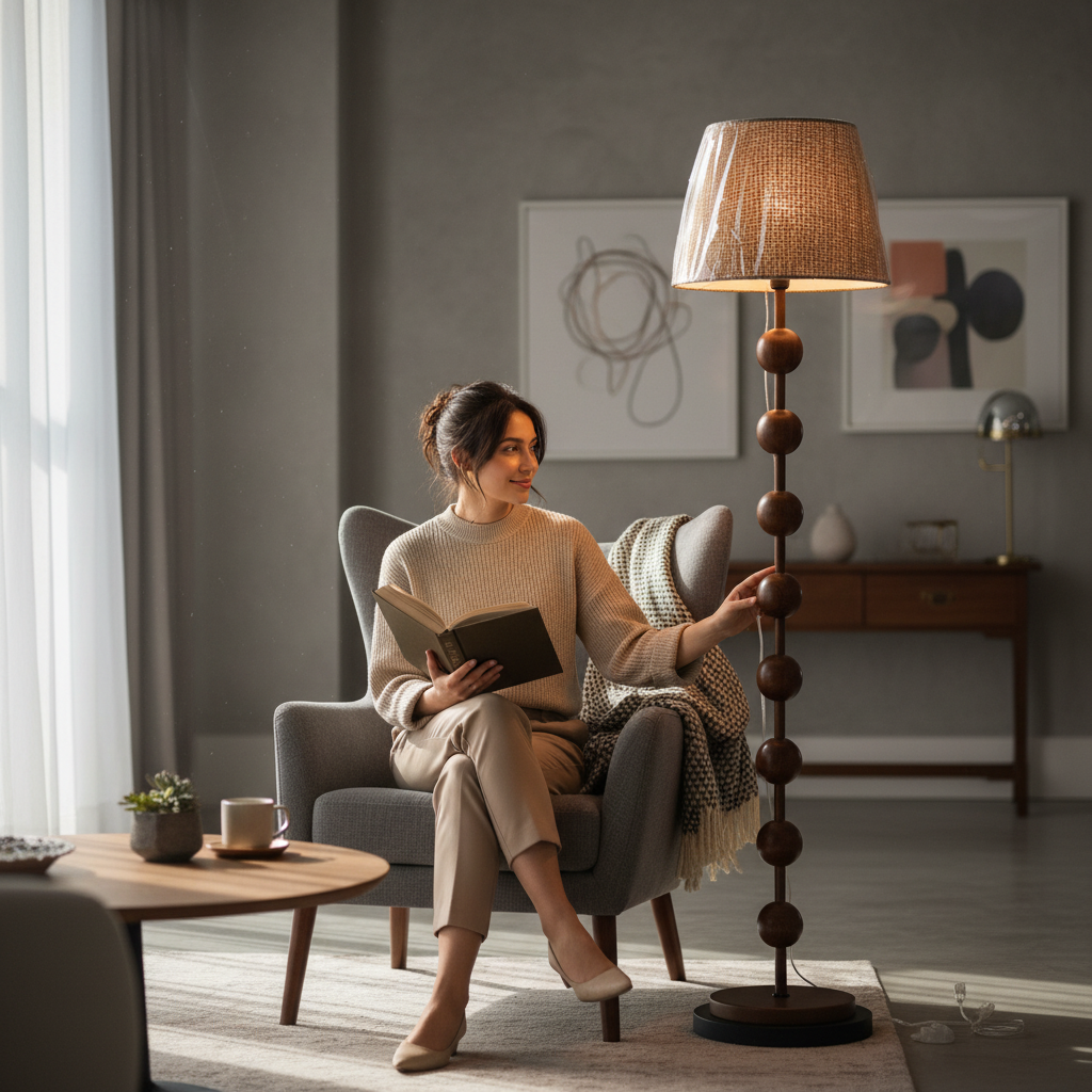 Illumina Metallic Standing Floor Lamp