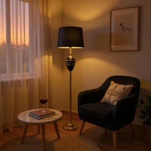 Lucenta Black Floor Lamp