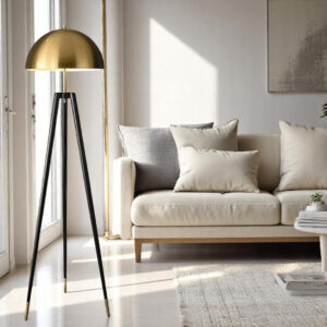Regalis Metal Tripod Corner Floor Lamp