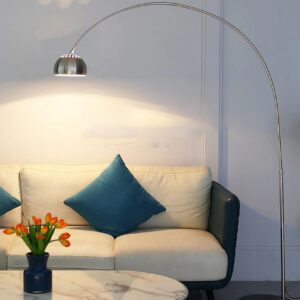 Verallis Silver Arc Corner Floor Lamp – 7 Feets