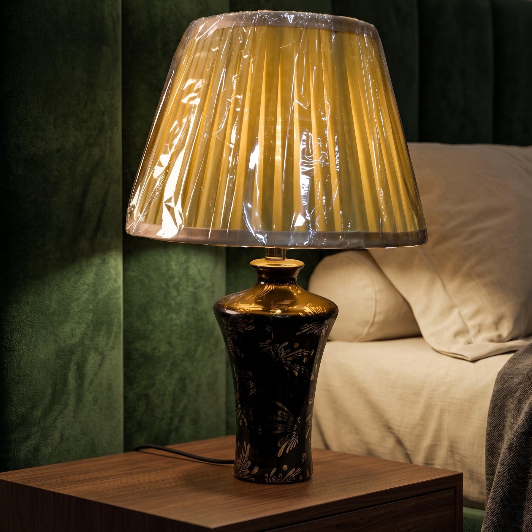 Classic Bloom – Printed Porcelain Lamp ( Single )