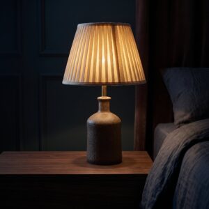 Earthy Elegance – Brown Terracotta Lamp – Single