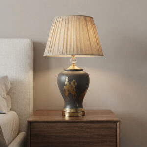 Grey Candy – Single Porcelain Lamp