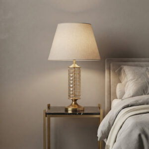 Crystal Aura – Single Glass Lamp