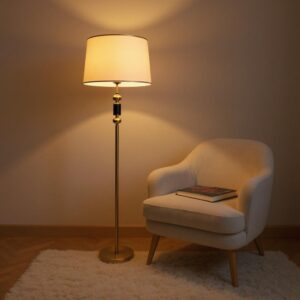 Radiantly Brass Standing Floor Lamp