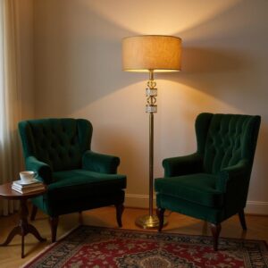 Duskvane Crystal Floor Lamp