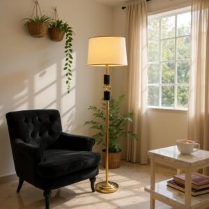Crestlume Gold Floor Lamp