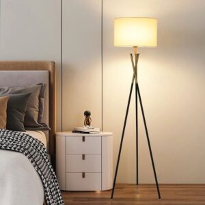 Glowden Scandinavian Tripod Standing Floor Lamp