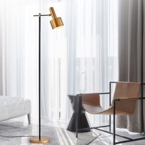 Nordglow Gold Brass Corner Floor Lamp