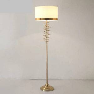 Halcyon Gold Spiral Corner Floor Lamp