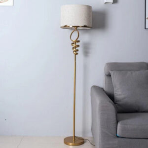 Zenora Gold Golden Floor Light